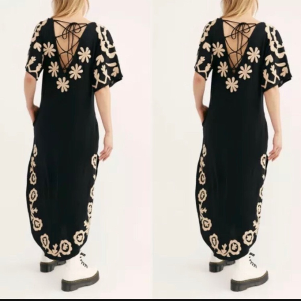 Free People Laguna Surf Maxi Tee Dress size M NWT